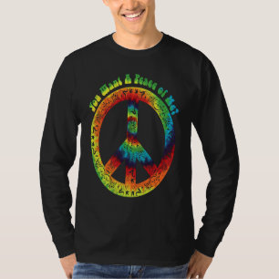 Cool Tie Dye Hippie Peace Sign T-Shirt