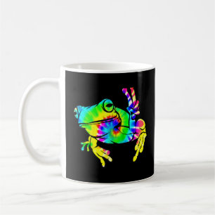 Cool Tie Dye Peace Frog Funny Hippie Tadpole Lover Coffee Mug