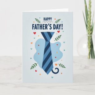 Cool Tie Fathers Day Celebration Card