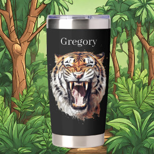 Cool tiger lovers jungle insulated tumbler