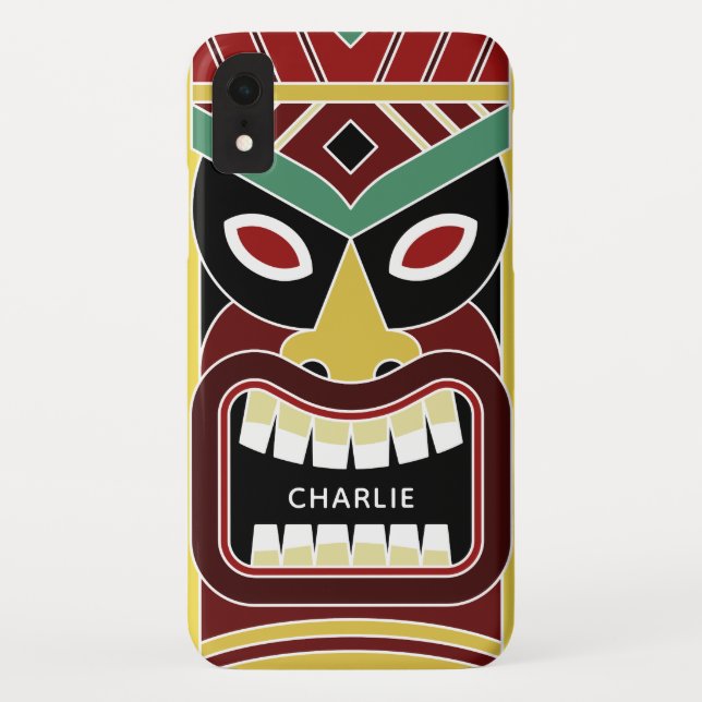 Cool Tiki Totem custom name phone cases (Back)