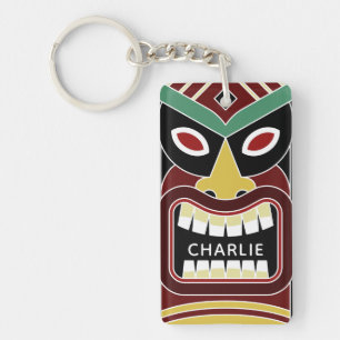 Cool Tiki Totem nom personnalisé porte - clé