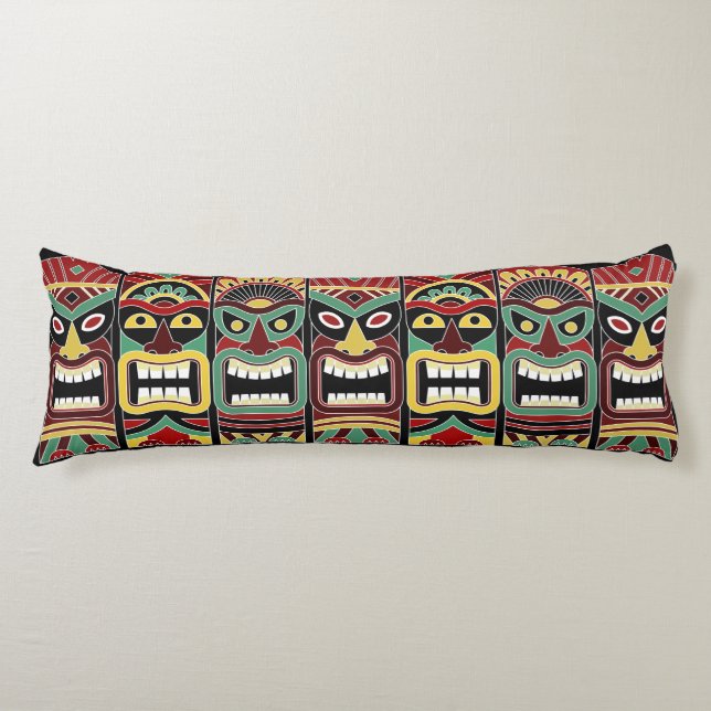 Cool Tiki Totems body pillow (Front)