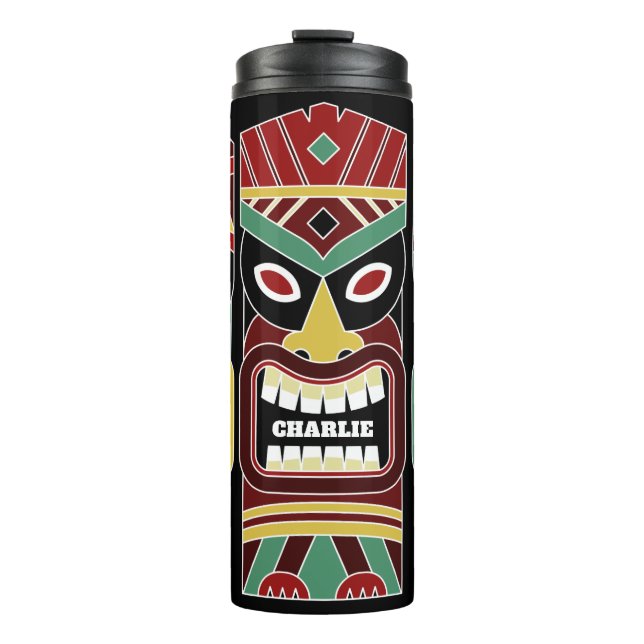 Cool Tiki Totems custom name tumbler (Front)