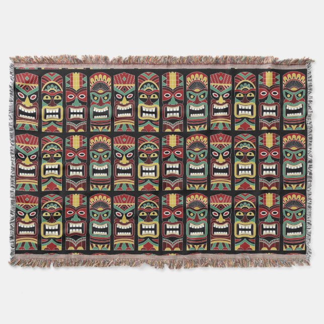 Cool Tiki Totems jeter la couverture (Devant)