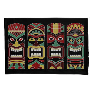 Cool Tiki Totems pillowcases