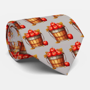 Cool tiled apple pattern fruit tie