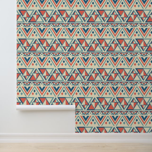 Cool tiled Aztec pattern Wallpaper (Application)