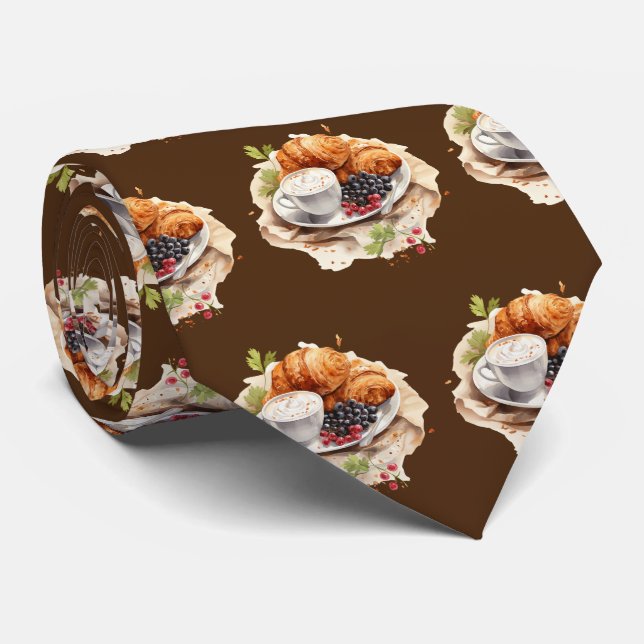 Cool tiled bakery bread neck tie (Rolled)