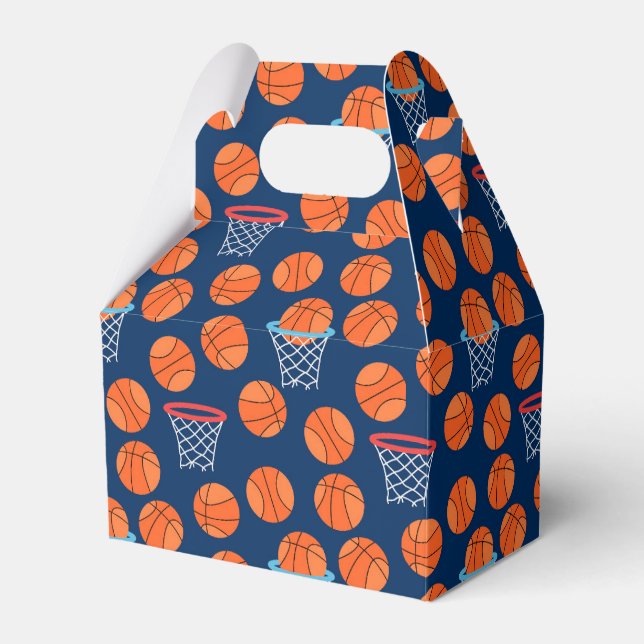 cool tiled basketball sports pattern  favor box (Front Side)