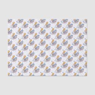 cool tiled boy dolphin beach party  tissue paper
