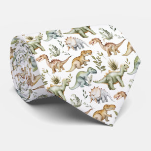 Cool tiled dinosaur pattern  tie