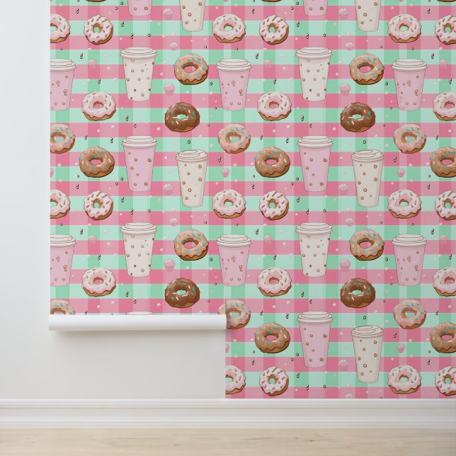 Cool tiled doughnut pattern  wallpaper (Application)