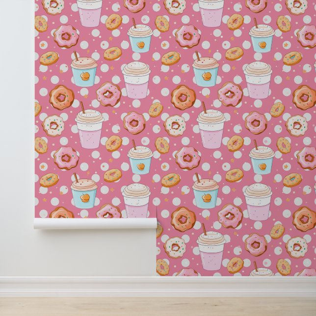 Cool tiled doughnut pattern wallpaper (Application)