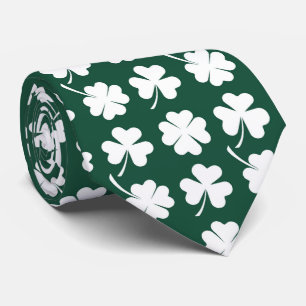 Cool tiled four leaf clovers shamrocks pattern  tie