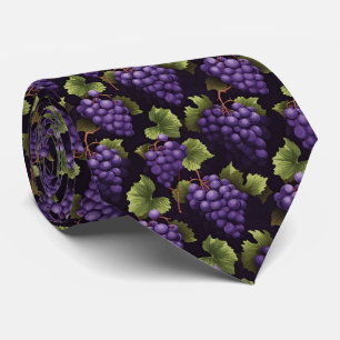 Cool tiled grapes pattern tie