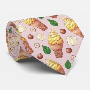 cool tiled ice cream pattern  tie