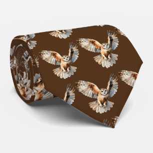 Cool tiled owl pattern tie