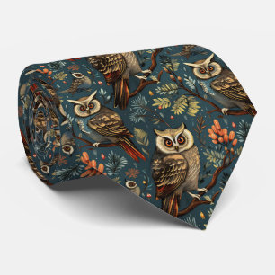 Cool tiled owl pattern  tie