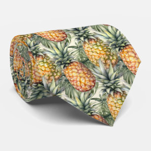 Cool tiled pineapple fruit pattern tie