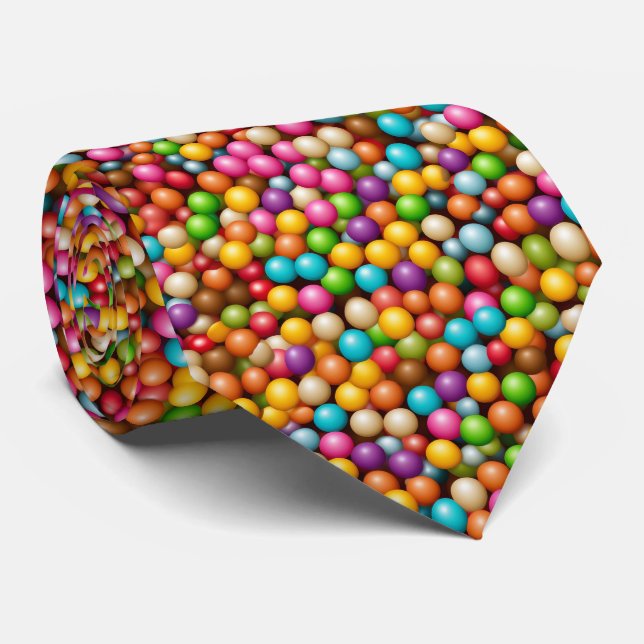 Cool tiled sprinkle pattern bakery tie (Rolled)