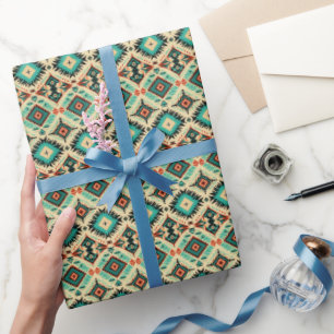 Cool tiled Western pattern Wrapping Paper