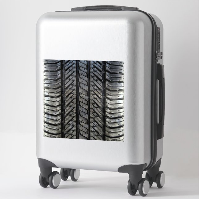 Cool Tire Rubber Automotive Texture Decor (Suitcase)
