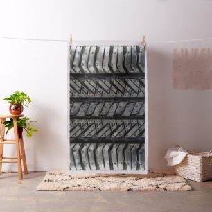 Cool Tire Rubber Automotive Texture Decor Fabric