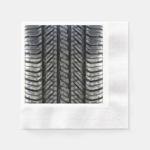 Cool Tire Rubber Automotive Texture Decor Napkin