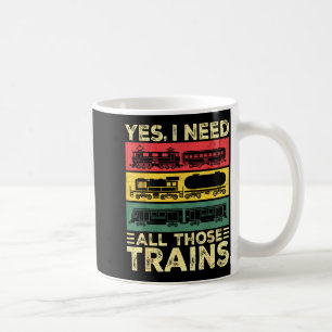 Cool Train Model Funny Train Railroad  Coffee Mug