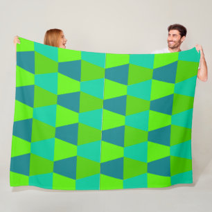 Cool Trapezoids  Fleece Blanket