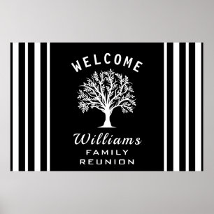 Cool Tree Road Trip Summer Vacation Family Reunion Poster