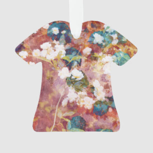 Cool, trendy art of romantic flower pattern ornament