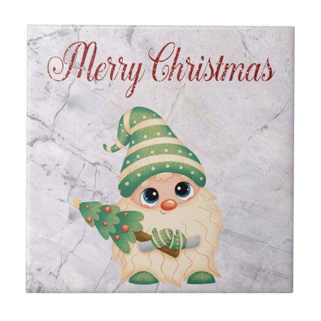  Cool, Trendy. Beautiful Christmas  Tile (Front)