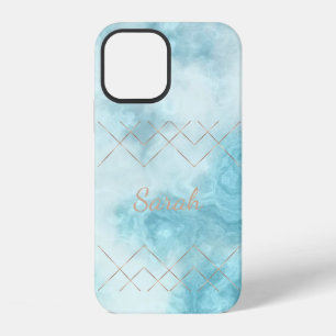 Cool Trendy Blue Marble Case-Mate iPhone Case