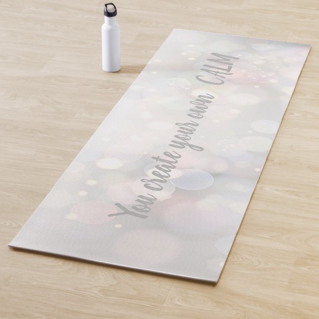 Cool Trendy  Bokeh -You Create Your Own Calm Yoga Mat (In Situ)