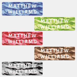 Cool Trendy Camouflage Modern Personalized Name