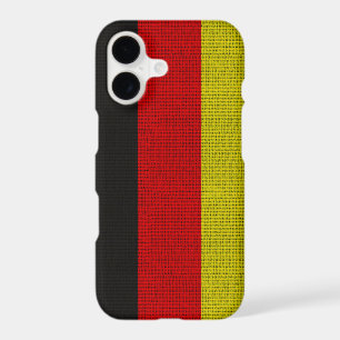 Cool trendy Germany flag burlap texture