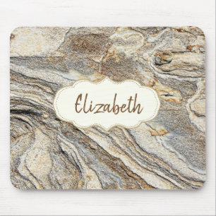 Cool Trendy, Marble, Frame -Personalized Mouse Pad