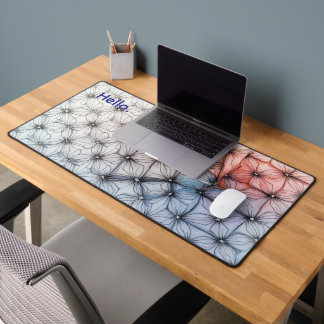 Cool Trendy Modern Colourful Pattern Desk Mat
