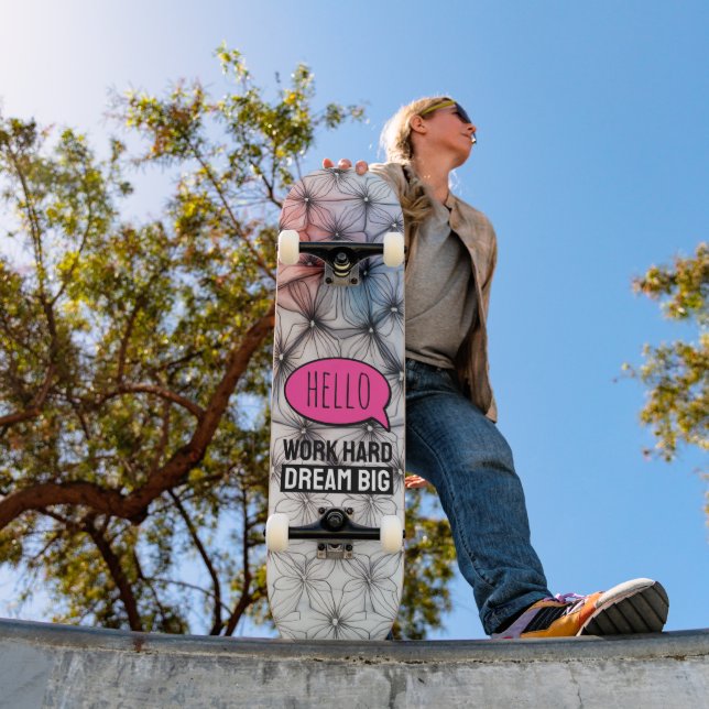 Cool Trendy Modern Colourful Pattern Skateboard (Outdoor 1)