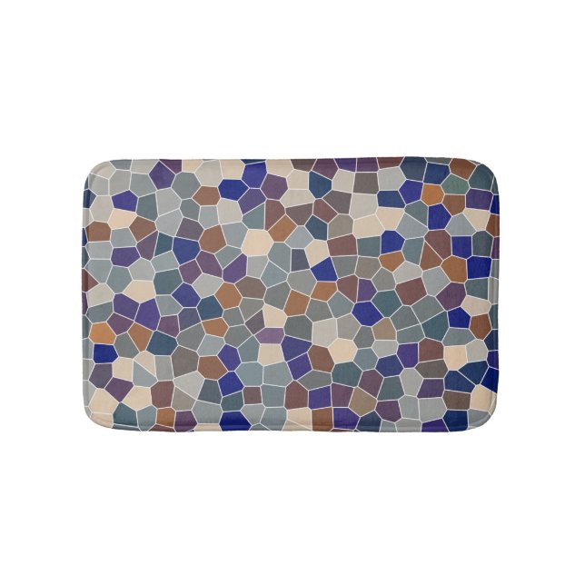 Cool Trendy Modern Pattern  Bath Mat (Front)