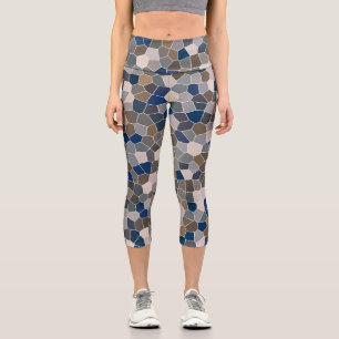 Cool Trendy Modern Pattern Capri Leggings