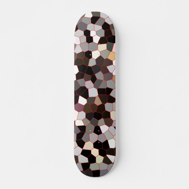 Cool Trendy Modern Pattern Skateboard (Front)
