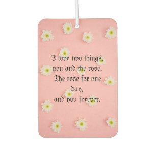 Cool Trendy Pink Flowers Air Freshener
