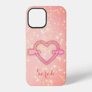 Cool Trendy Pink Heart Case-Mate iPhone Case