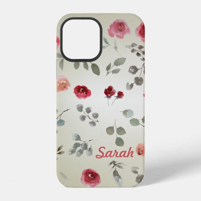 Cool Trendy Rose iPhone Case (Back)