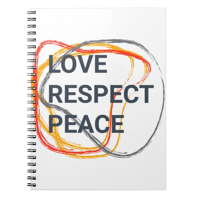 Cool, trendy, urban graphic design of a saying notebook (Front)