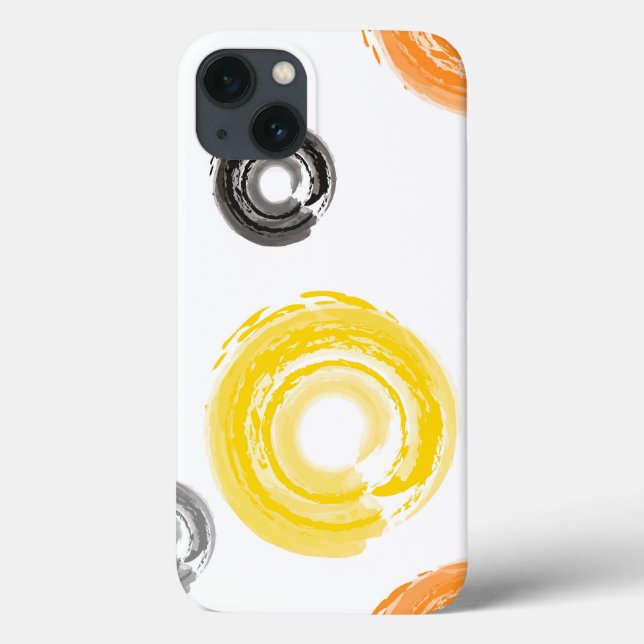 Cool, trendy, urban, modern paint brush art Case-Mate iPhone case (Back)