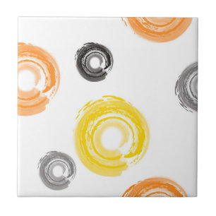 Cool, trendy, urban, modern paint brush art tile